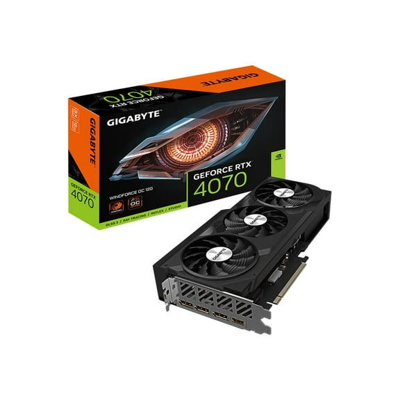 GIGABYTE WINDFORCE GeForce RTX 4070 12GB GDDR6X PCI Express 4.0 x16 ATX Video Card GV-N4070WF3OC-12GD