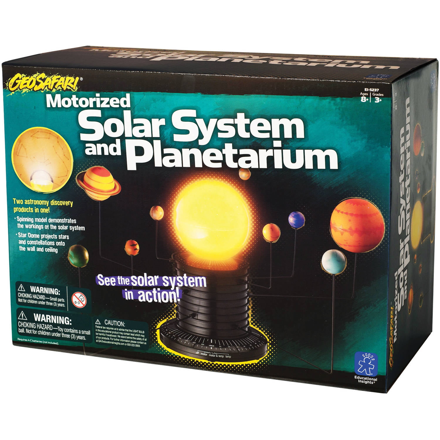 Geosafari Motorised Solar System & Planetarium 3D Planets Model for Children 