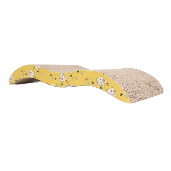 Corrugate Cat Scratcher, Furniture Protection Cat Scratcher Cardboard for Cats M Type