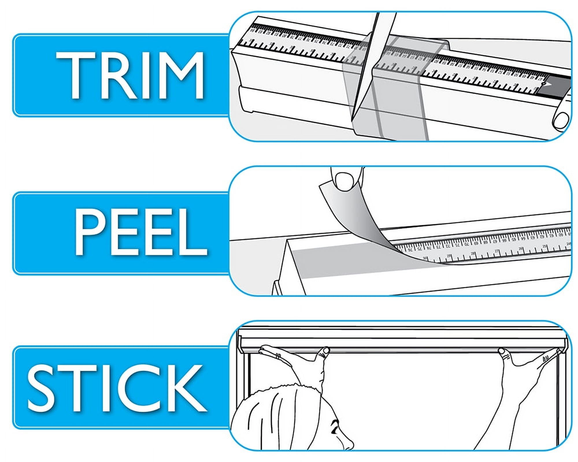 Redi Shade Easy Lift No Tools Trim-at-Home Cordless Pleated Light Blocking Shade Natural, 48" x 64"