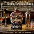 thumbnail image 4 of Esterze 250th Anniversary Commemorative Whiskey Bottle, “We The People” Heritage Glass Decanter Set, Patriotic Collector for Anniversaries & History Lovers, 4 of 10