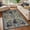 Gray, variant on Washable Runner Rug,Floral Non Slip Hallway Runner Rug, Stain Resistant Soft Long Kitchen Rug,Low Profile Pet Friendly Floor Carpet for Entryway Bathroom Laundry Room