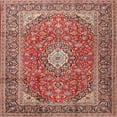 thumbnail image 1 of Ahgly Company Machine Washable Indoor Square Traditional Fire Brick Red Area Rugs, 9' Square, 1 of 7