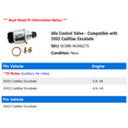 thumbnail image 2 of Idle Control Valve - Compatible with 2002 Cadillac Escalade, 2 of 2