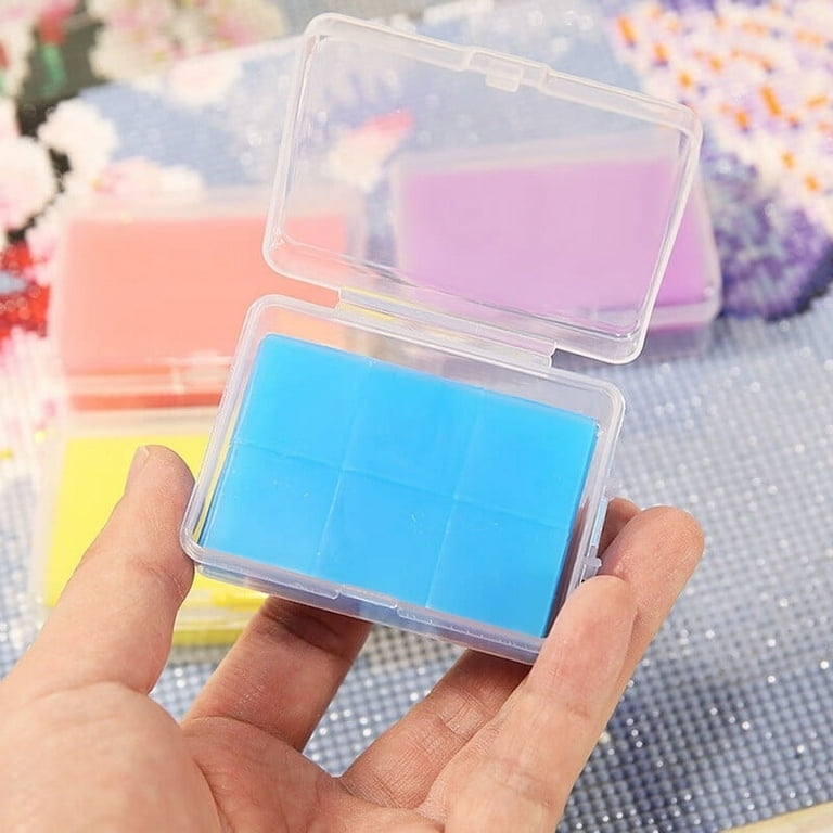 Vermon Diamond Painting Wax,48Pcs/Box Diamond Painting Glue Clay with Storage Box DIY Colorful Square Tools 5D Diamond Embroidery Cross Stitch