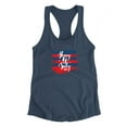 thumbnail image 3 of 4Th July Red Blue Stripes Racerback Tank Women -Image by Shutterstock, Female Medium, 3 of 4