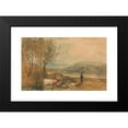 thumbnail image 2 of Joseph Mallord William Turner 24x17 Black Modern Framed Museum Art Print Titled - Lulworth Castle, Dorset (ca. 1820), 2 of 5