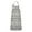 White Geometric Zigzag, variant on Yellow Geometric Boho Pattern Apron-Garden Aprons for Women with Pockets-Cotton Linen Waterproof Kitchen Cooking Gardening Aprons Adjustable for Kitchen,Cooking,BBQ and Salon 33x27 Inch
