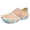Beige, variant on Kids Pastel Leaf Print Hook and Loop Water Shoes with Protective Toe Cap Size:8-9 Years