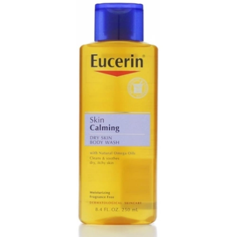 Eucerin Calming Body Wash/Daily Shower Oil 8.40 oz (Pack of 3