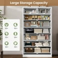 thumbnail image 3 of Afuhokles White Tall Dresser Wood 8 Drawer Dressers for Bedroom, Wood Chest of Drawers Storage Cabinet., 3 of 6