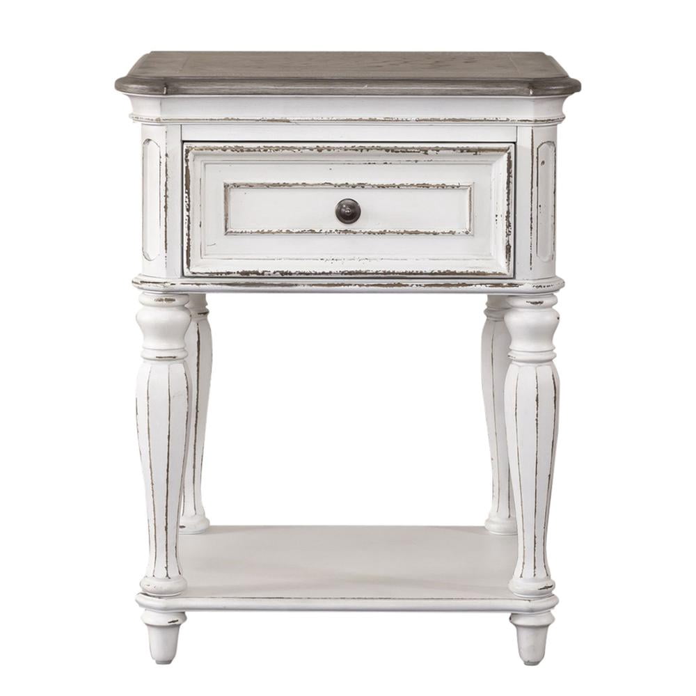 Magnolia Manor White Leg Night Stand