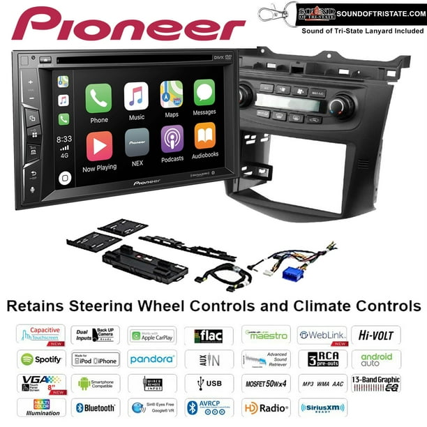 Pioneer Avh 1550nex Dvd Receiver W Apple Carplay Fits 03 07 Honda Accord Walmart Com Walmart Com