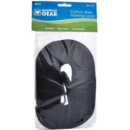 Guardian Gear Cotton Web Training Lead, Black, 30'
