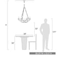 thumbnail image 5 of Madera 6 Light Chandelier in Black Iron, 5 of 5