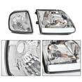 thumbnail image 6 of PIT66 LED Strip Headlights / Corner Parking Light Fit For 97-04 Ford Expedition Chrome Headlamp, 6 of 9