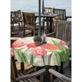 thumbnail image 2 of Outdoor Tablecloth with Umbrella Hole for Patio/Picnic/Party/Camping, Pink Tulip Waterproof Table Cloth Round Cover Washable, Spring Floral Summer Botanical Vintage (Dia 60"), 2 of 9