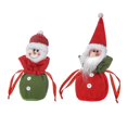 thumbnail image 4 of Puntoco Bolsas de muñeca Winwifly con cordón Bolsas de regalo de Papá Noel de punto reutilizables con cordón Papá Noel, 4 of 5