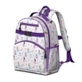 thumbnail image 2 of Princess Castle & Unicorn Pattern Backpack for School,Cute School Bag,Schoolbag with Adjustable Shoulder Straps & Padded Back,15.25"x11.5"x5.25", 2 of 5