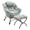 Light green, variant on Lazy Chair Ottoman Modern Lounge Chair Armrests Side Pocket Footrest