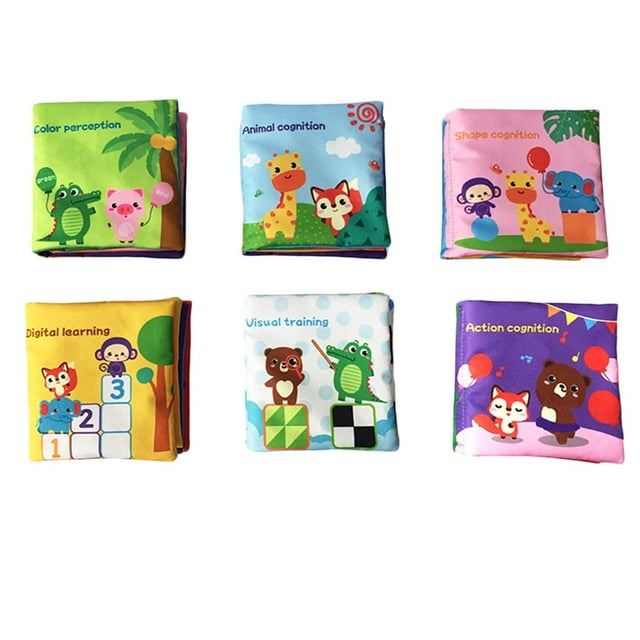 Baby Infant Early Educational Toy Soft Cloth Book Intelligence Development Set 2
