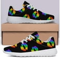 thumbnail image 6 of Unisex Fashion Rainbow Shoes, LGBT Sneakers for Men Women, Lightweight Breathable Running Walking Shoes White Size 11.5, 6 of 7