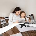thumbnail image 5 of Manfei Woodland Moose Deer Full Size Comforter Sets, Brown Gray Black Checkered Bedding Comforter Set, Vintage Lodge Cabin Bedding Sets, Breathable Home Decor, 5 of 8