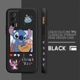 thumbnail image 3 of Case For Redmi K60E K60 K50 K40S K40 K30 9A 9 8A 8 10 Pro 4G 5G Colour Simple Liquid silicone Case Cartoon Lilo & Stitch Angel, 3 of 5