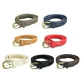 thumbnail image 5 of Simple Braided Belt with Textured Cord Accent Adjustable Thin Waist Strap Sash for Jeans and Dresses, 5 of 8