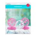 thumbnail image 5 of Pink/Silver Disco Ball Paper Honeycomb Center Table Decoration, 3 Count, by Way To Celebrate, 5 of 6