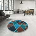 thumbnail image 4 of Ahgly Company Machine Washable Indoor Rectangle Transitional Western Charcoal Gray Area Rugs, 5' x 8', 4 of 7