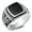 Black Simulated Onyx, variant on CHOOSE YOUR COLOR Eagle Signet Simulated Black Onyx Wholesale Ring .925 Sterling Silver Band CZ Female Size 8