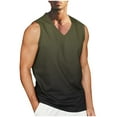 thumbnail image 1 of Hombres Casual Moda Sólido Cuello en V Deportes sin Mangas, 1 of 4