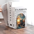 thumbnail image 6 of Pofeuu Cool Cat Driving Sunset Print Large Bookend Hold Heavy Books- Wood Bookends for Heavy Books Heavy Duty Book Ends Wood Bookends for Office Desk Non-Skid, 6 of 7