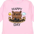thumbnail image 4 of Inktastic Happy Groundhog Day Cute Boys or Girls Long Sleeve Toddler T-Shirt, 4 of 5