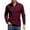 Wine, variant on Mens Sweater Quarter Zip Pullover Casual Knit Cotton Long Sleeve Mock Neck Sweaters Wine L
