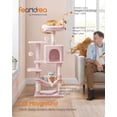 thumbnail image 2 of Árbol para Gatos Feandrea 112 cm Condo de Peluche con 4 Postes para Rascar, 2 of 6