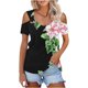 thumbnail image 4 of Usted Es Más Que una Camisa de Puntuación de Prueba sin Posicionamiento Impreso Cuello en V Top Suelto, Blusa Sexy Casual de Poliéster, Lavado de Manos, 4 of 7