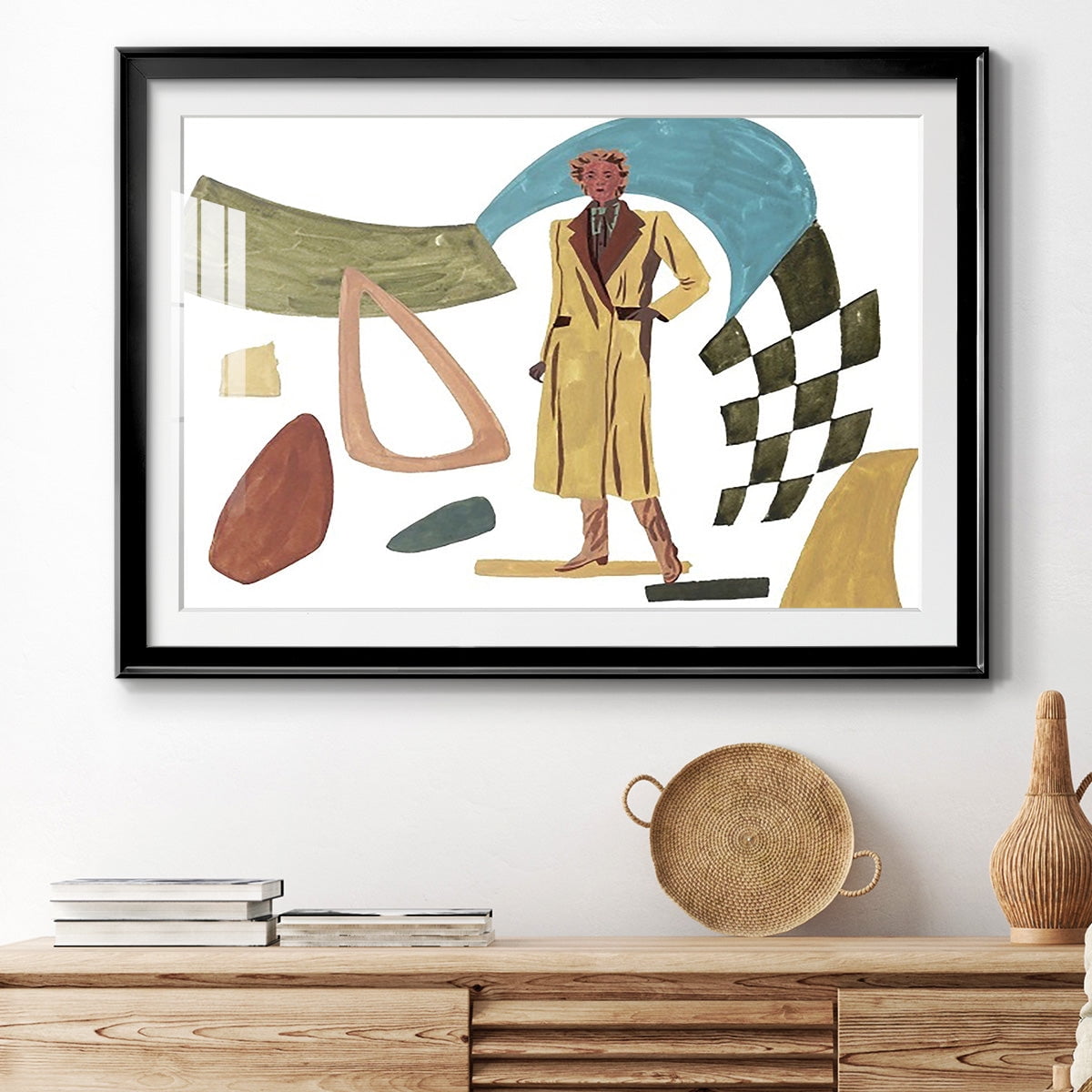Vintage Vibes III Premium Framed Print - Ready to Hang