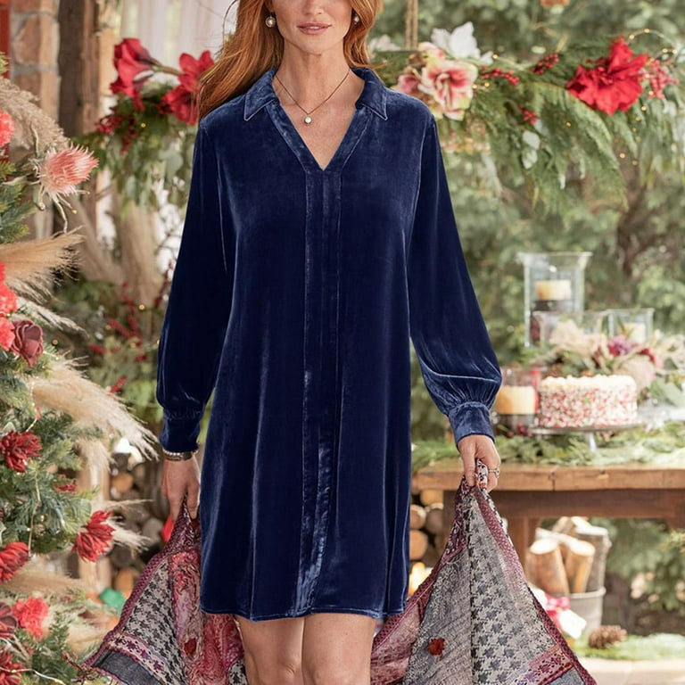 Bohemian velvet cheap dress