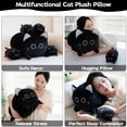 thumbnail image 4 of Peluche Gudisi con forma de gato negro con 4 gatitos, 40 cm, 4 of 6