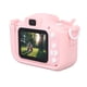 thumbnail image 3 of Cámara para niños, bonita cámara digital con doble lente, enfoque automático, fotografía, grabación de vídeo, juegos, música, juguete rosa, 3 of 14