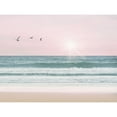 thumbnail image 3 of Straatsma, Leah 14x12 Black Modern Framed Museum Art Print Titled - Pinky Beach With Birds, 3 of 5