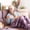 Purple, variant on Breast Cancer Blanket Gifts for Women, Get Well Soon Gifts for Women - Pink Healing Blanket with Inspirational Positive Energy Sympathy Gifts