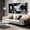Geometric Shape, variant on Black White Curved Line Canvas Wall Art, Abstract Twisted Stripes Geometric Print Decor, 40x20 Inch Minimalist Picture for Living Room Bedroom Office Home Decoration