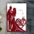 thumbnail image 4 of JUNTEX 20pcs/set Laser Cut Mr & Mrs Wedding Invitations Card Invite Envelopes Kit Brida, 4 of 19