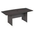 thumbnail image 1 of Pemberly Row 72W x 36D Boat Shaped Conference Table with Wood Base in Storm Gray, 1 of 6