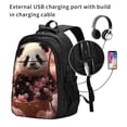 thumbnail image 2 of Yiaed Cute Cloud Panda Print Laptop Backpack,Business Travel Durable Laptops Backpack with USB Charging Port,Water Resistant College Computer Bag, 2 of 5