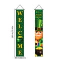 thumbnail image 3 of XEOVHV St Patricks Day Porch Sign Green Welcome Door Banners, Garage Banner, Hanging St Patricks Day Decorations Outdoor Indoor Decor Wall Front Door Yard Signs, 3 of 7