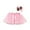 Pink E, variant on IROINNID Mini Tutu Skirt For Toddler Girls Cute Party Dance Splice Rainbow Net Yarn Sequins Tulle Skirt Bow Hairpin Suit, Red